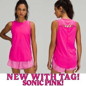 81 NWT Lululemon Sculpt Tank Top Sonic‎ Pink Size 4